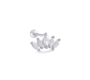 Marquise white piercing