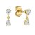 White diamond stud