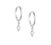 Classic diamond hoop