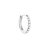 White zircon hoop S