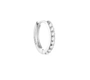 White zircon hoop S