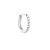 White zircon hoop S