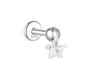Crystal star labret