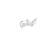 Crystal palm leaf labret