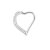 Heart piercing Right