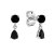 Black diamond stud