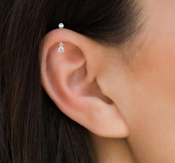 Crystal vertical helix piercing