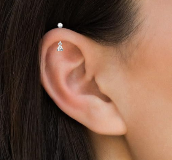 Crystal vertical helix piercing