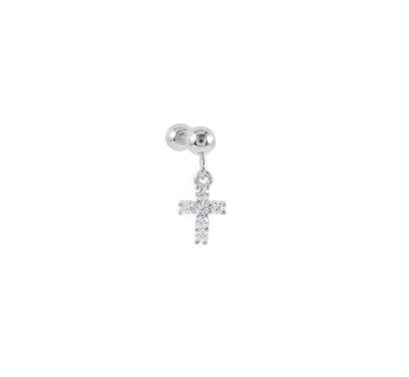 Cross helix piercing 
