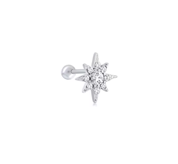 Polar shiny star piercing