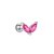 Pink leaf palm piercing