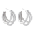 Triple hoop stud