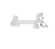 Reversible trinity piercing