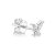 Butterfly diamond stud