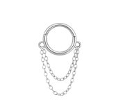Helix hoop with double chain