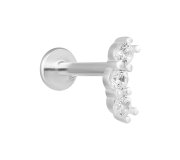 Triple brilant labret