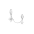 North Stars - chain earrings 