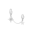 North Stars - chain earrings 