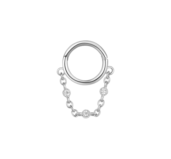 Helix hoop with chain