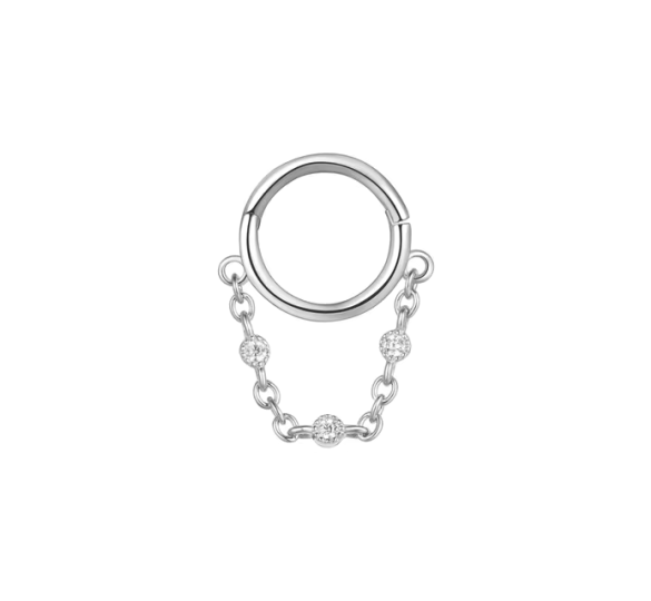Helix hoop with chain