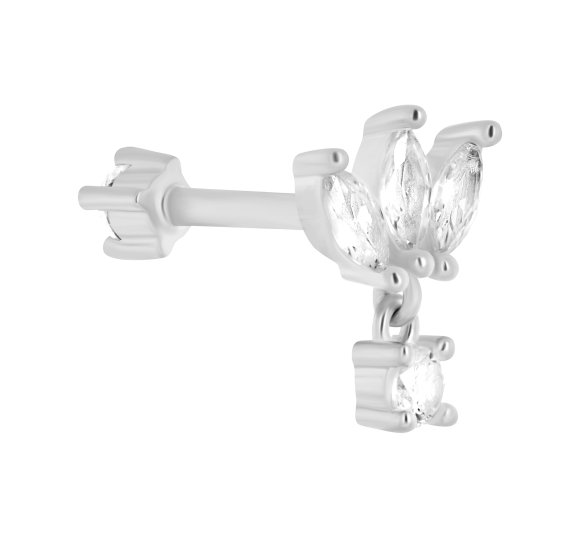 Reversible marquise piercing