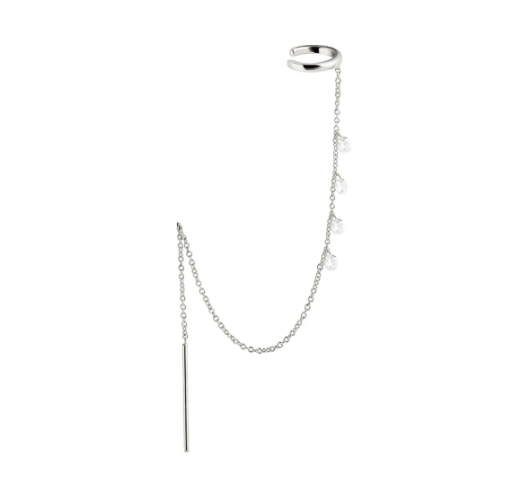 Chain cuff earring