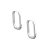 Octagon hoop earrings