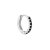 Black zircon hoop M