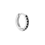 Black zircon hoop M