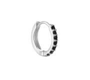 Black zircon hoop M