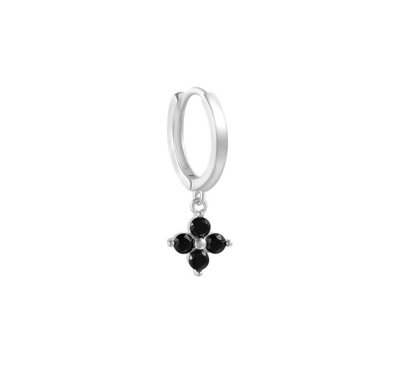 Flower daisy balck