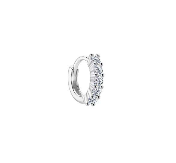 Tiny Crystal Huggie – mini kolczyk kółko