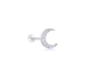 Crescent moon piercing