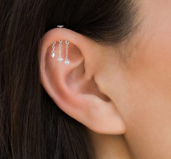 Milky way vertical helix piercing