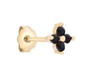 Flower Daisy black stud L