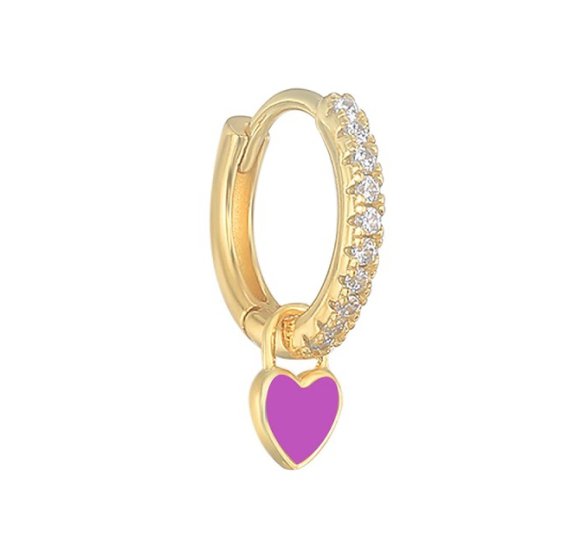 Candy heart purple