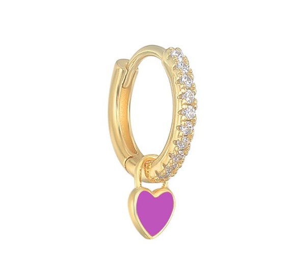 Candy heart purple