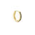 Black zircon hoop XS