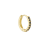 Black zircon hoop XS