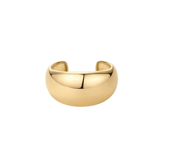 Nausznica Bergen - pozłacana gładka