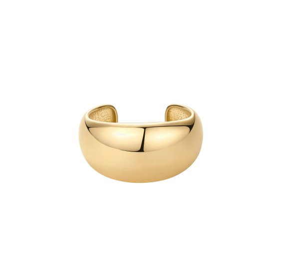 Nausznica Bergen - pozłacana gładka