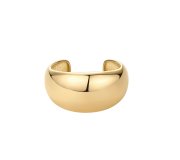 Nausznica Bergen - pozłacana gładka