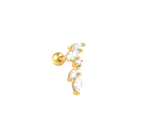 Flower marquise piercing