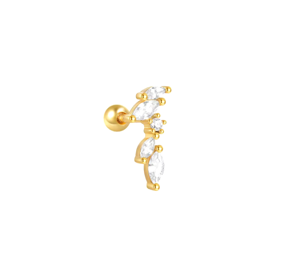 Flower marquise piercing