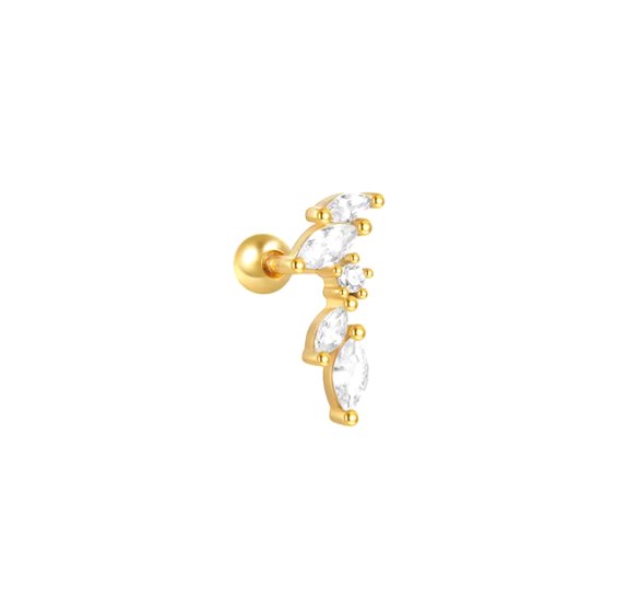 Flower marquise piercing
