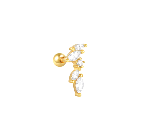 Flower marquise piercing