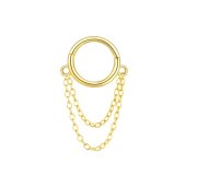 Helix hoop with double chain