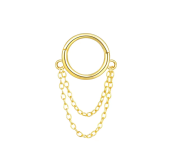 Helix hoop with double chain