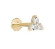 Trio diamond labret