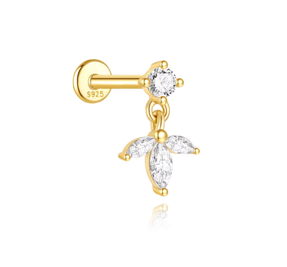 White bloom drop labret